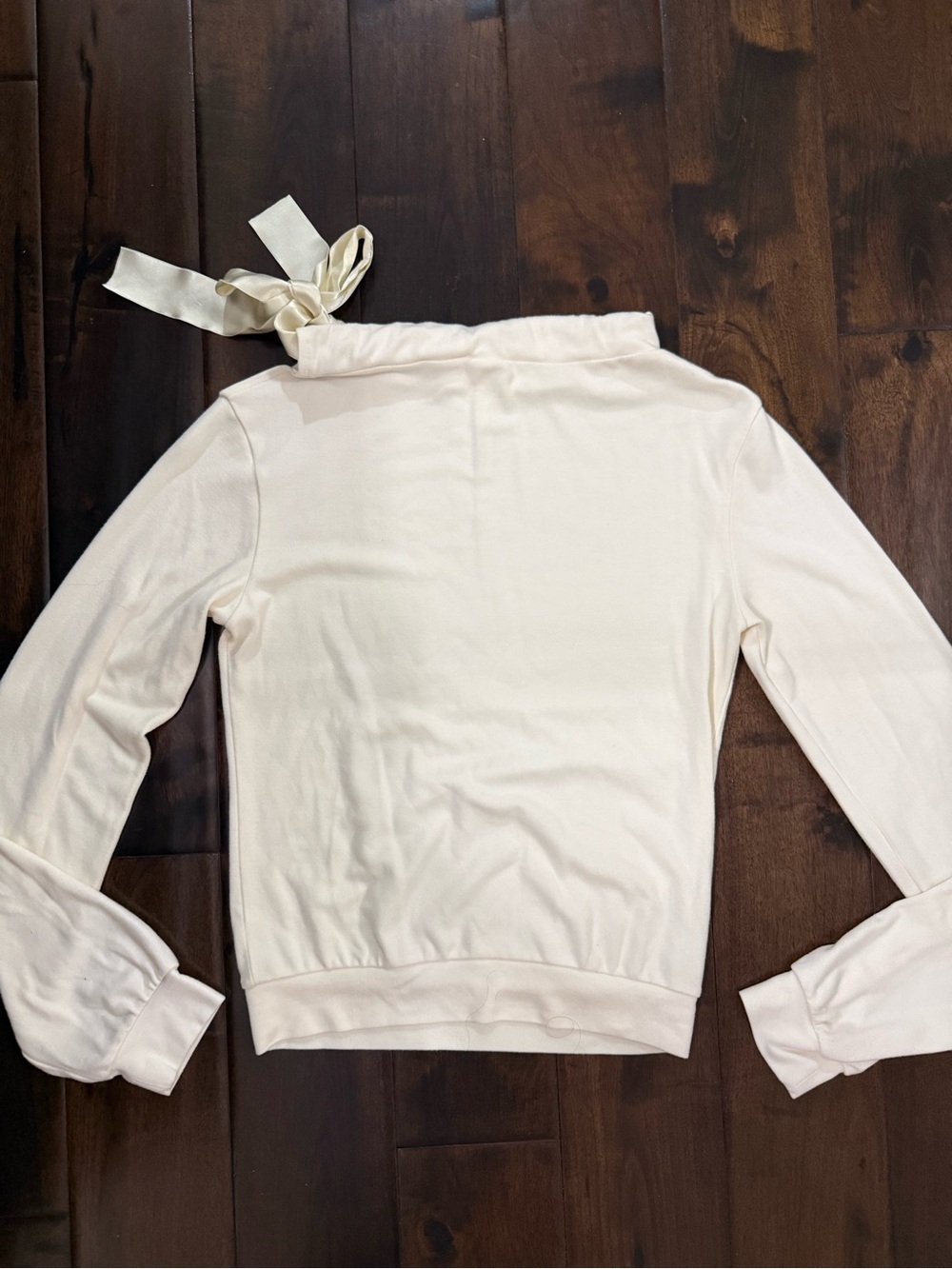 SKIMS Ivory Tie-Detail Turtleneck Sweater